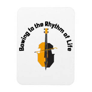 Dem Rhythmus des Lebens Cello beugen Magnet