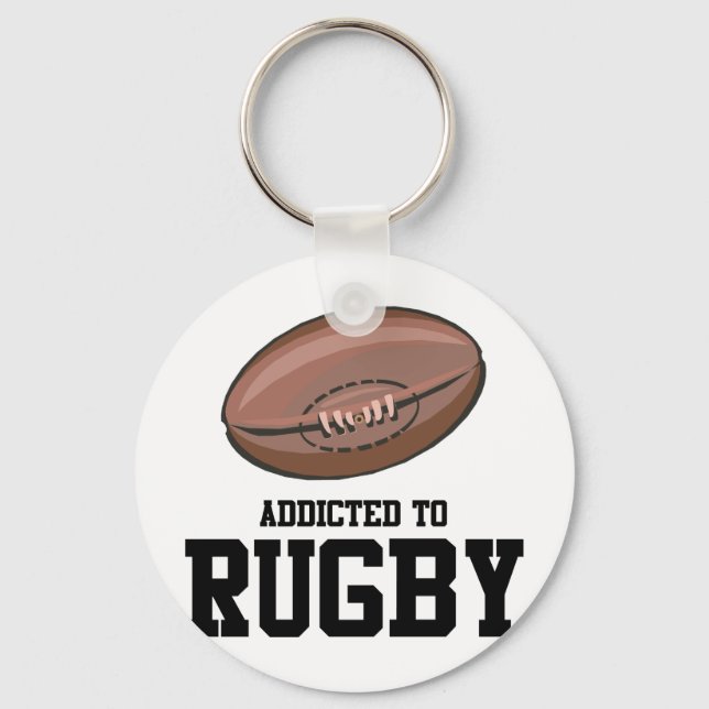 Dem Rugby zugeschrieben Schlüsselanhänger (Vorderseite)
