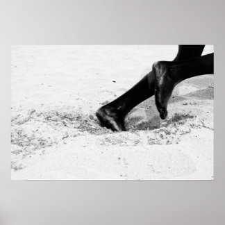 dem Sand ausgehen Poster