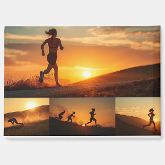 Dem Sonnenuntergang nachjagen – Magnetische Postka Magnet