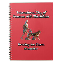 Dem Sturm trotzen. Menschen mit Behinderungen Notizblock