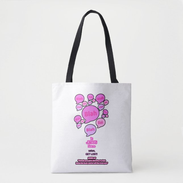 Dem Teufel widerstehen - Rosa Tasche (Vorderseite)