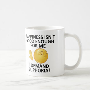 Demand Euphoria Funny Mug oder Travel Mug Kaffeetasse