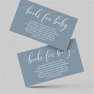 Demande de livre Bleu Bébé - Invitation Baby showe