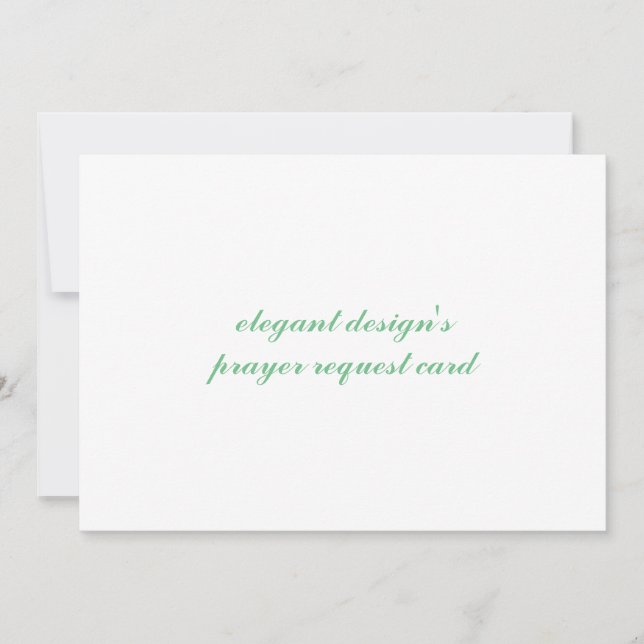 demande de prière carte d'invitation (Devant)