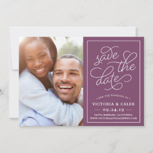 Demander romantique Photo Enregistrer la carte Dat