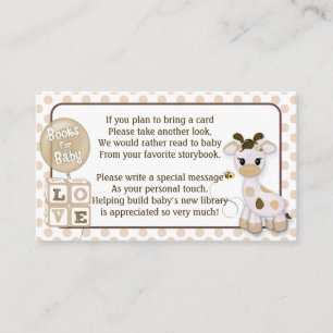 Demandes de livre de girafe au lieu d'une carte