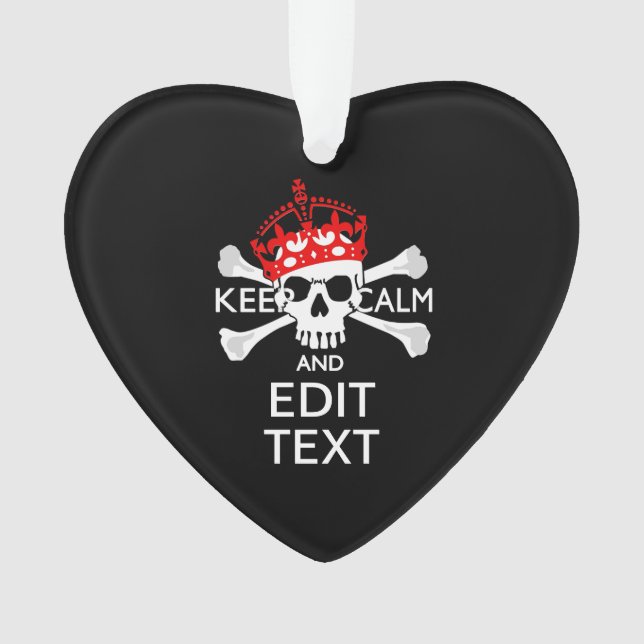 Demandez à votre texte de garder calme Crossbones  (devant)