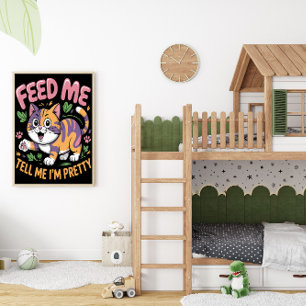 Demanding Diva Feline Poster