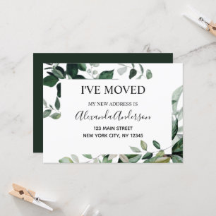 Déménagement Faire-part Eucalyptus verdure
