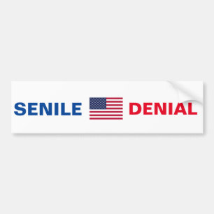 Démence Joe Biden "SENILE DENIAL" autocollant pare