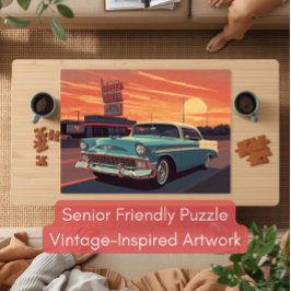 Dementia‑Friendly 1950s Drive‑In Puzzle