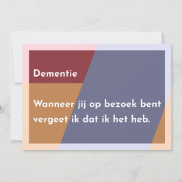 Dementie Dankeskarte