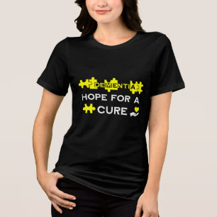 Demenz Hoffnung auf Heilung Tri-Blend Shirt