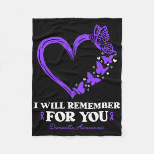 Demenz I Will Remember For You Heimerheimer  Fleecedecke