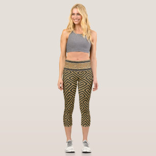 Demeter Griechischer Schlüssel Capri Leggings