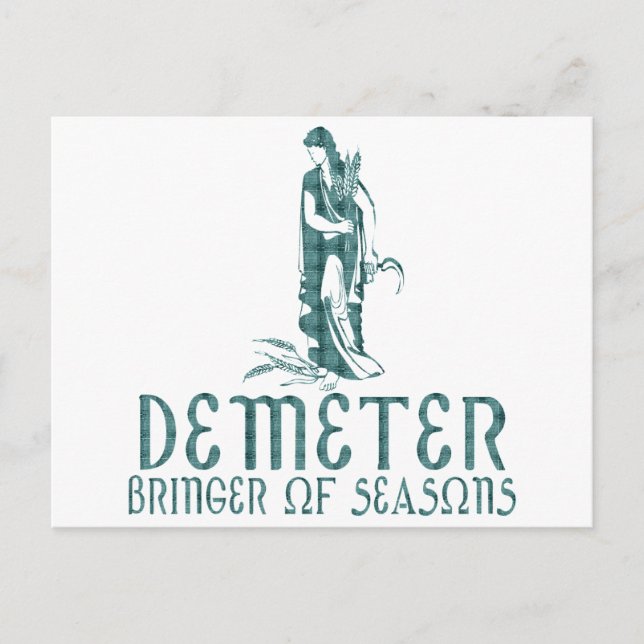 Demeter Postkarte (Vorderseite)