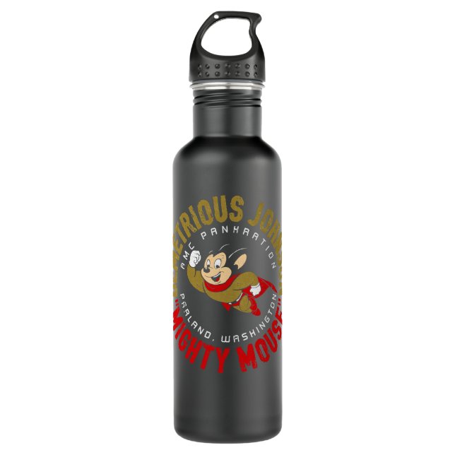 Demetrious Johnson Essential T Shirt Edelstahlflasche (Vorderseite)