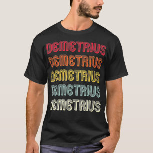 DEMETRIUS Gift Name Personalisiert Funny Retro Bir T-Shirt