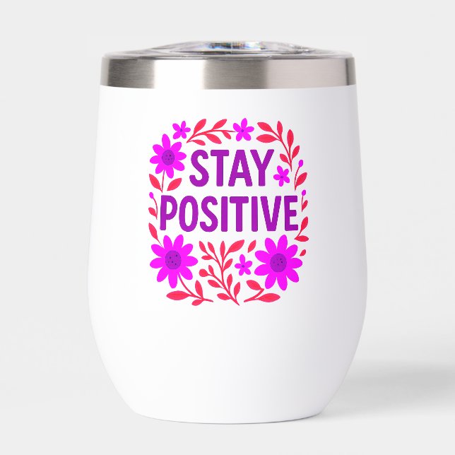 Demeurez un devis de motivation florale positif (Avant)
