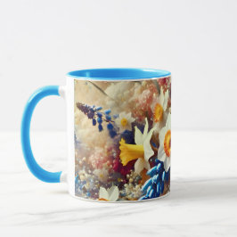 DEMI ` Daffodile floral ~ Mug