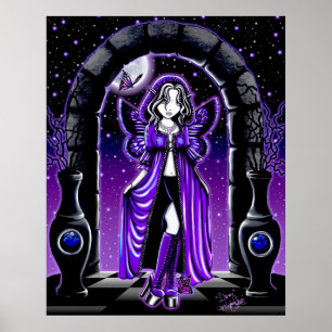 Demi Dämmerungs-Mond-Schmetterlings-Fee-Plakat Poster