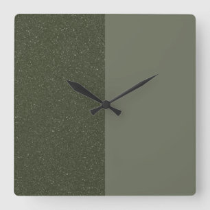 Demi-Moss Green Wall Horloge