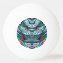 DEMI ~ PASTEL Fraktal ~ 1 Star Pong Ball ~ Tischtennisball