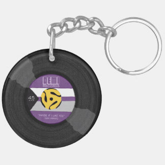 Demi Platten Demisexual Prix Vinyl LGBTQ Schlüsselanhänger