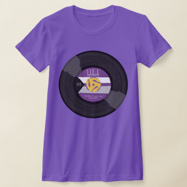 Demi Platten Demisexual Prix Vinyl LGBTQ T-Shirt (Ablage )