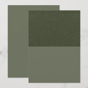 Demi programme plat vert mousse pailleté – Personn