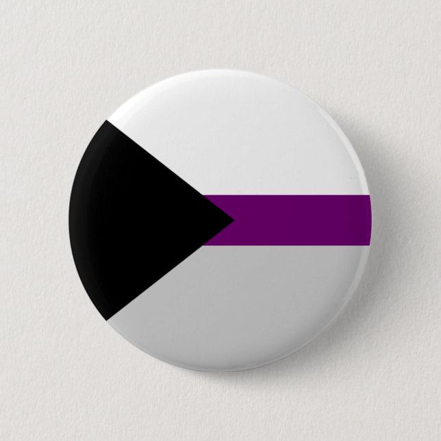 Demi-sexueller Flaggenknopf Button (Vorderseite)