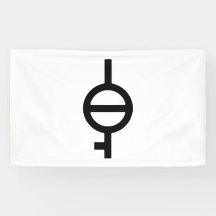 Demiagender Demigirl-Geschlechtssymbol Banner