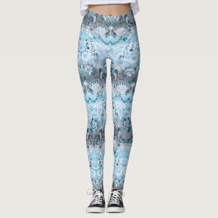 Demiboy Dragon Damask - Stylische Flag-Farben Leggings