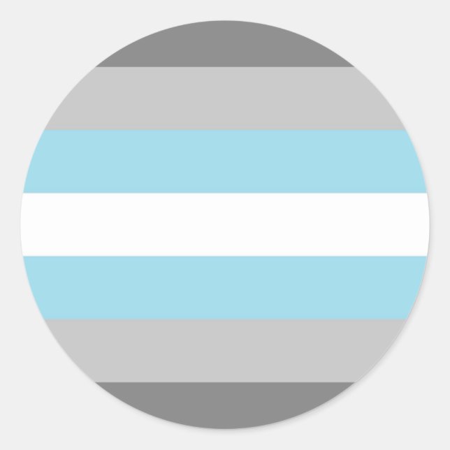 DemiBoy Flag Runder Aufkleber (Vorderseite)