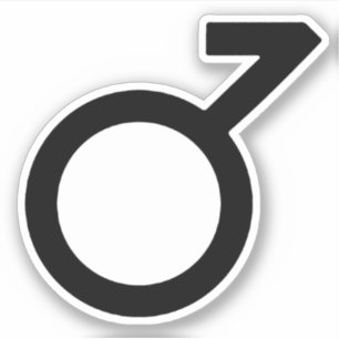 Demiboy-Geschlechtssymbol Aufkleber