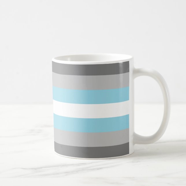 Demiboy Pride Flag Kaffeetasse (Rechts)