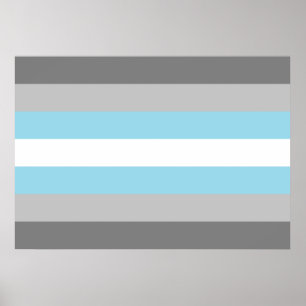 Demiboy Pride Flag Poster