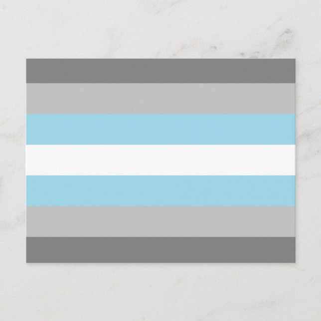 Demiboy Pride Flag Postkarte (Vorderseite)