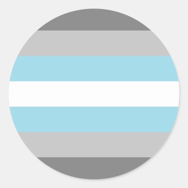 Demiboy Pride Flag Runder Aufkleber (Vorderseite)