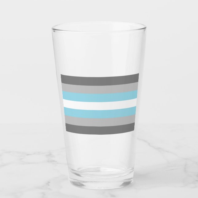 Demiboy Pride Glas (Vorderseite)