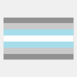 Demiboy Pride Rechteckiger Aufkleber