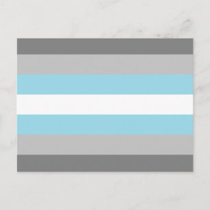 Demiboy-Stolzflagge Postkarte
