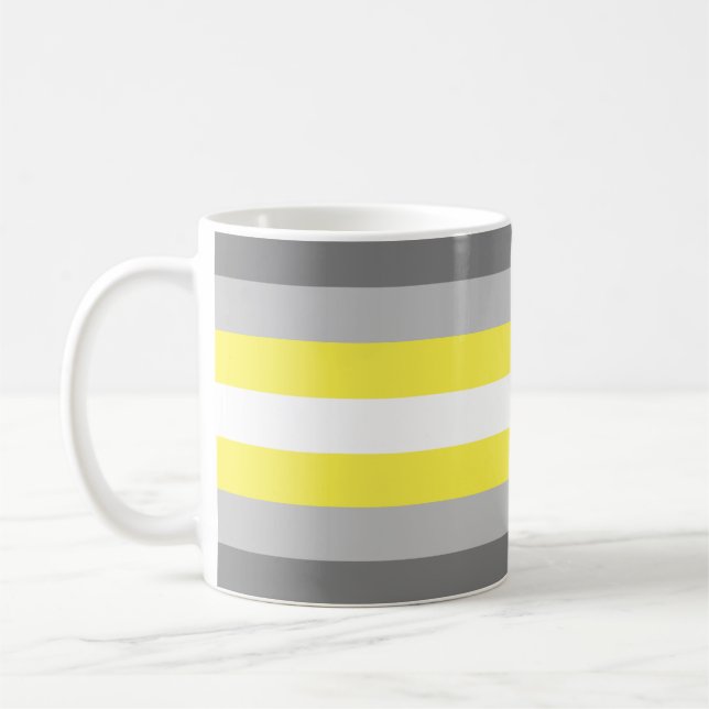 Demigender Pride Flag Kaffeetasse (Links)