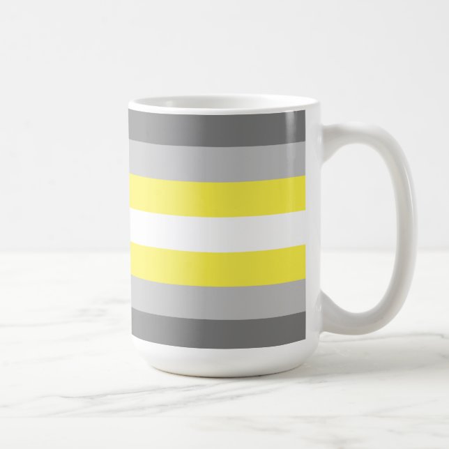 Demigender Pride Flag Kaffeetasse (Rechts)