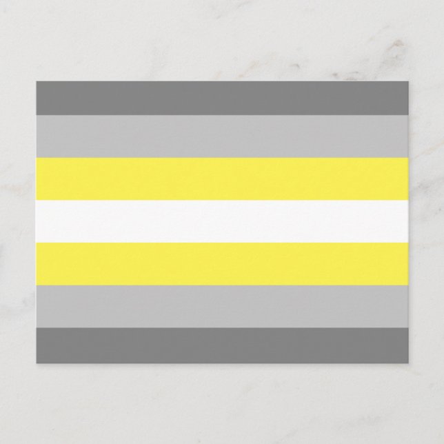 Demigender Pride Flag Postkarte (Vorderseite)