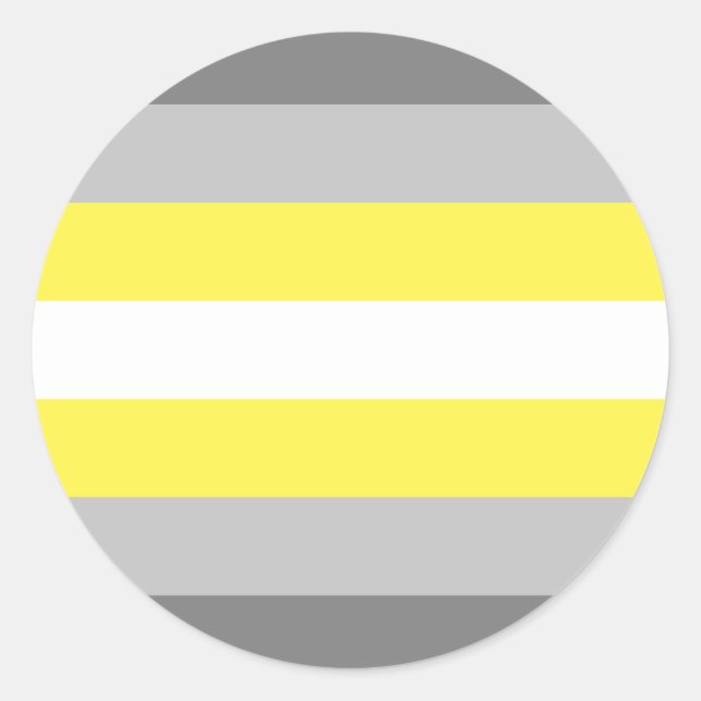 Demigender Pride Flag Runder Aufkleber (Vorderseite)