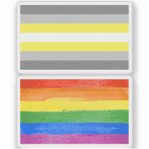 Demigender Stolz Aufkleber