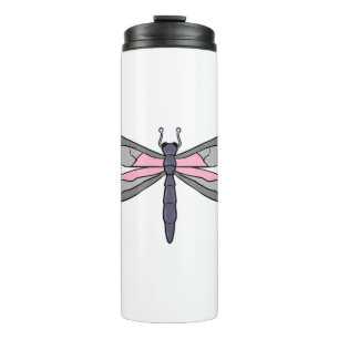 Demigirl Dragonfly Demigirl Pride Thermosbecher
