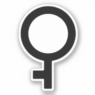 Demigirl-Geschlechtssymbol Aufkleber